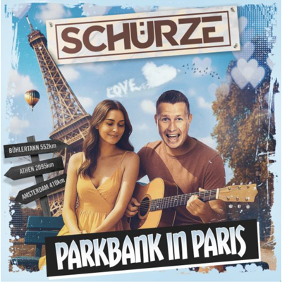 SCHÜRZE - PARKBANK IN PARIS