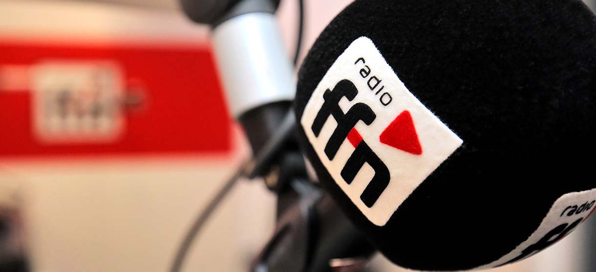 Das ffn-Mikrofon im Studio